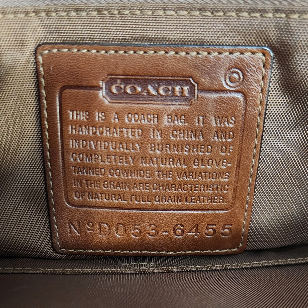 Vintage Coach Classic Brown Leather Briefcase/Carryon Bag - Picture 15 of 16